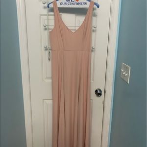 Show me you mumu Jenn maxi bridesmaid dress